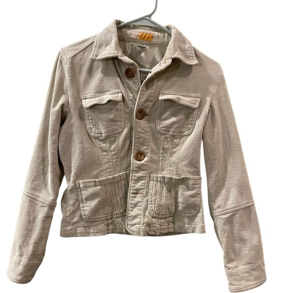 Tulle Anthropology Women’s Corduroy Long Sleeve Button Up Jacket Size: Medium - Picture 1 of 11